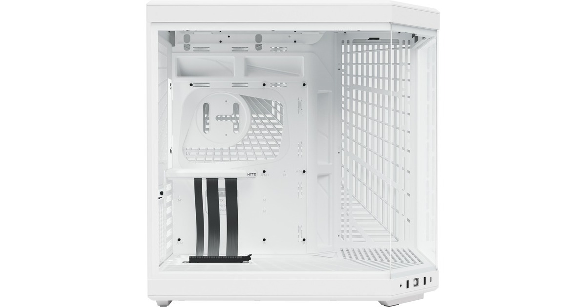 HYTEY70 midi tower behuizing  (Wit | 2x USB-A | 1x USB-C | Tempered Glass)