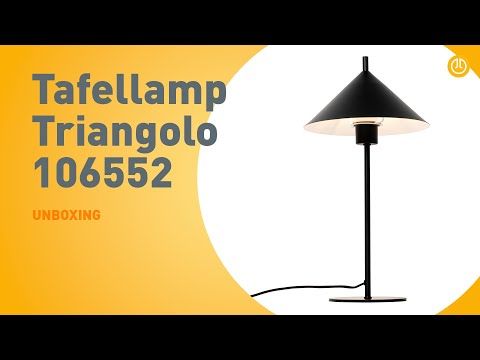 Design tafellamp zwart - Triangolo