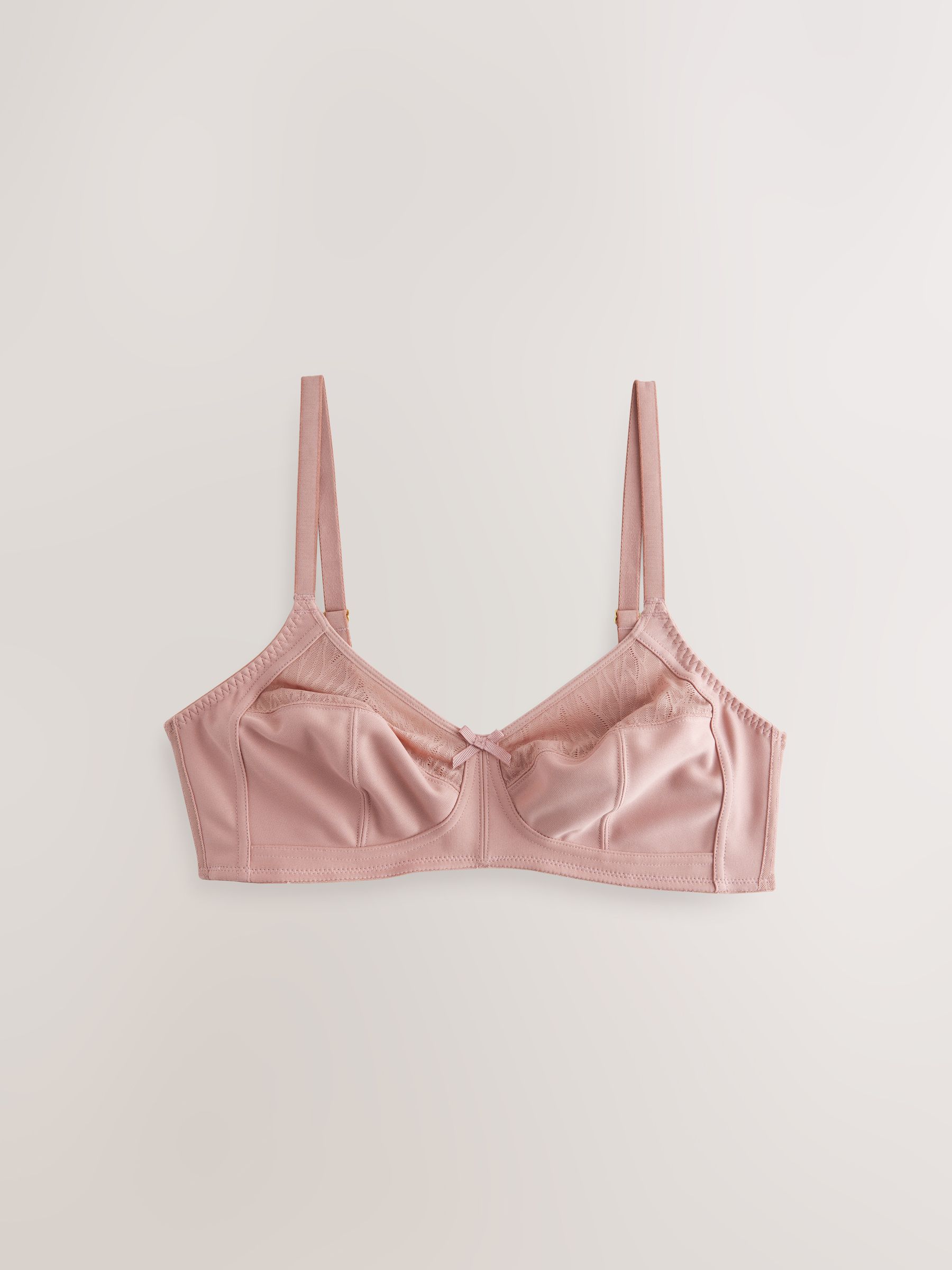Roze - B-H Beha met volledige ondersteuning en volle cups zonder beugel en ultiem comfort