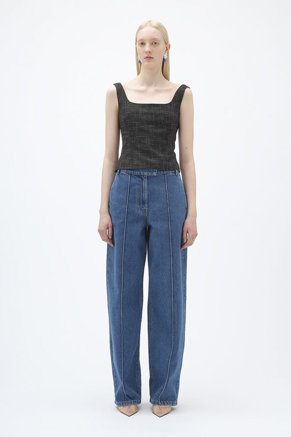 REMAIN Cocoon Denim Pants Bright cobalt