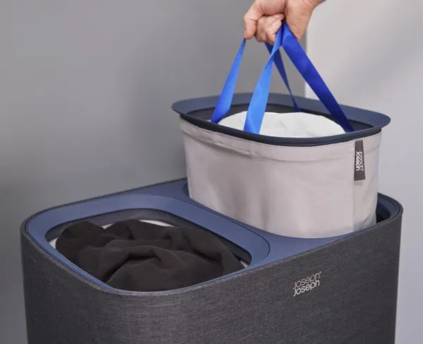 Vasketøjskurv Joseph Joseph 90 ltr. sort