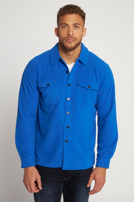 Hemd, Overshirt, Langarm, Fleece