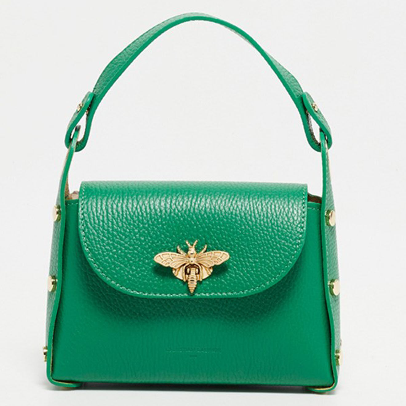 Christian Laurier Sac à main en Cuir Noemie vert - 18x12x5 cm