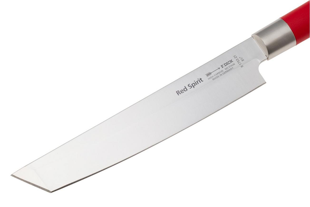 F. Dick Red Spirit 81753212 Utility Knife Tanto, vleesmes, 21 cm