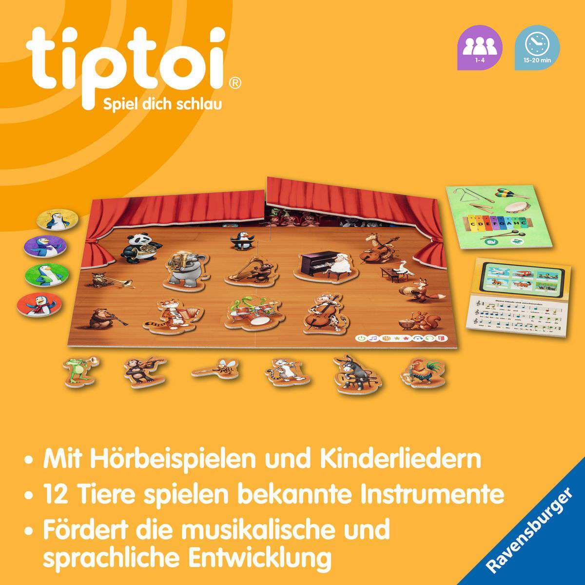 Ravensburger Spiel tiptoi® Mein tierischer Musik-Spaß