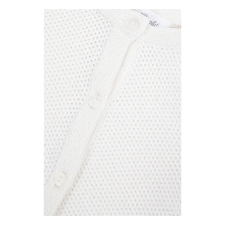 Tartine et Chocolat Gilet en Maille | Blanc