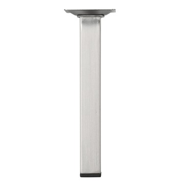 Duraline meubelpoot vierkant nikkel geborsteld 2,5x2,5x20 cm