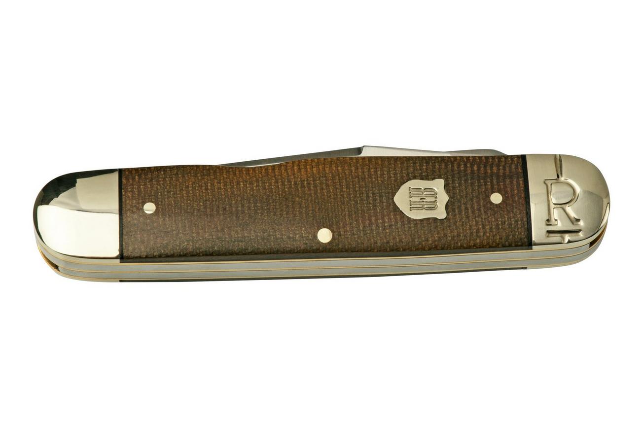Rough Ryder Brown Burlap Moose RR2338, zakmes