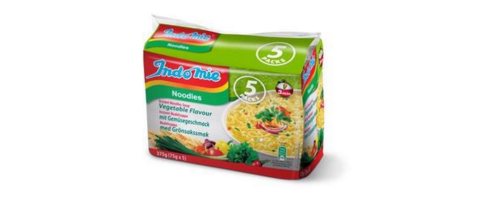 Noodles Gemüse 5 x 75 gInstant-Nudelsuppe mit Gemüsegeschmack