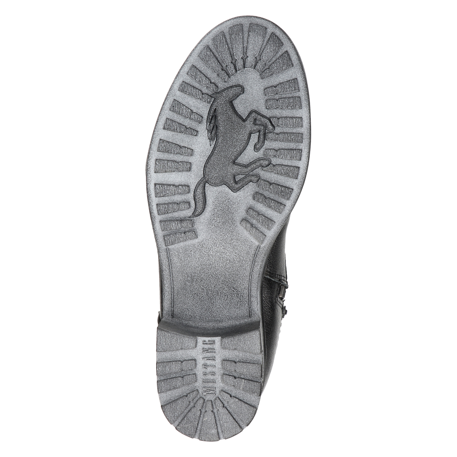 dames veterboot Mustang Zwart