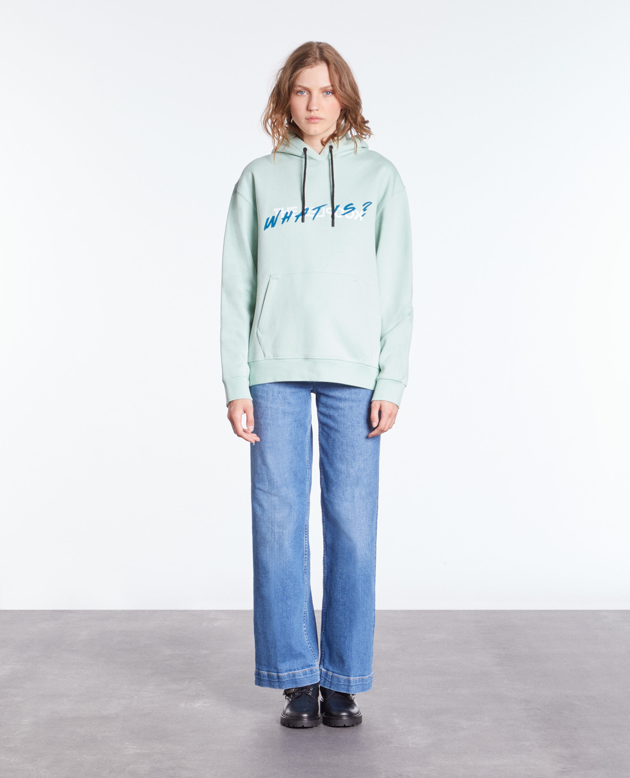Sweatshirt à capuche What is vert clair