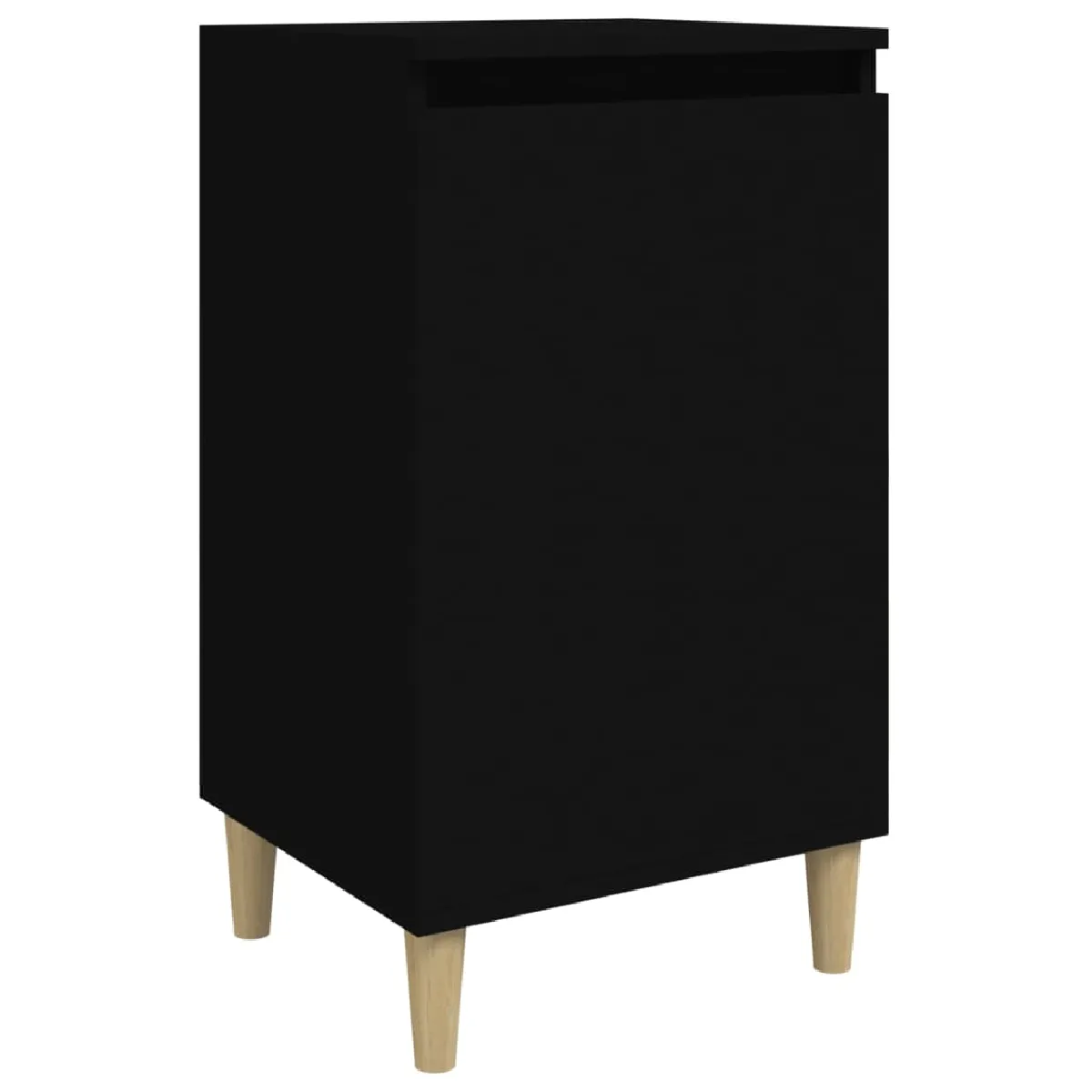 vidaXL Table de chevet noir 40x35x70 cm