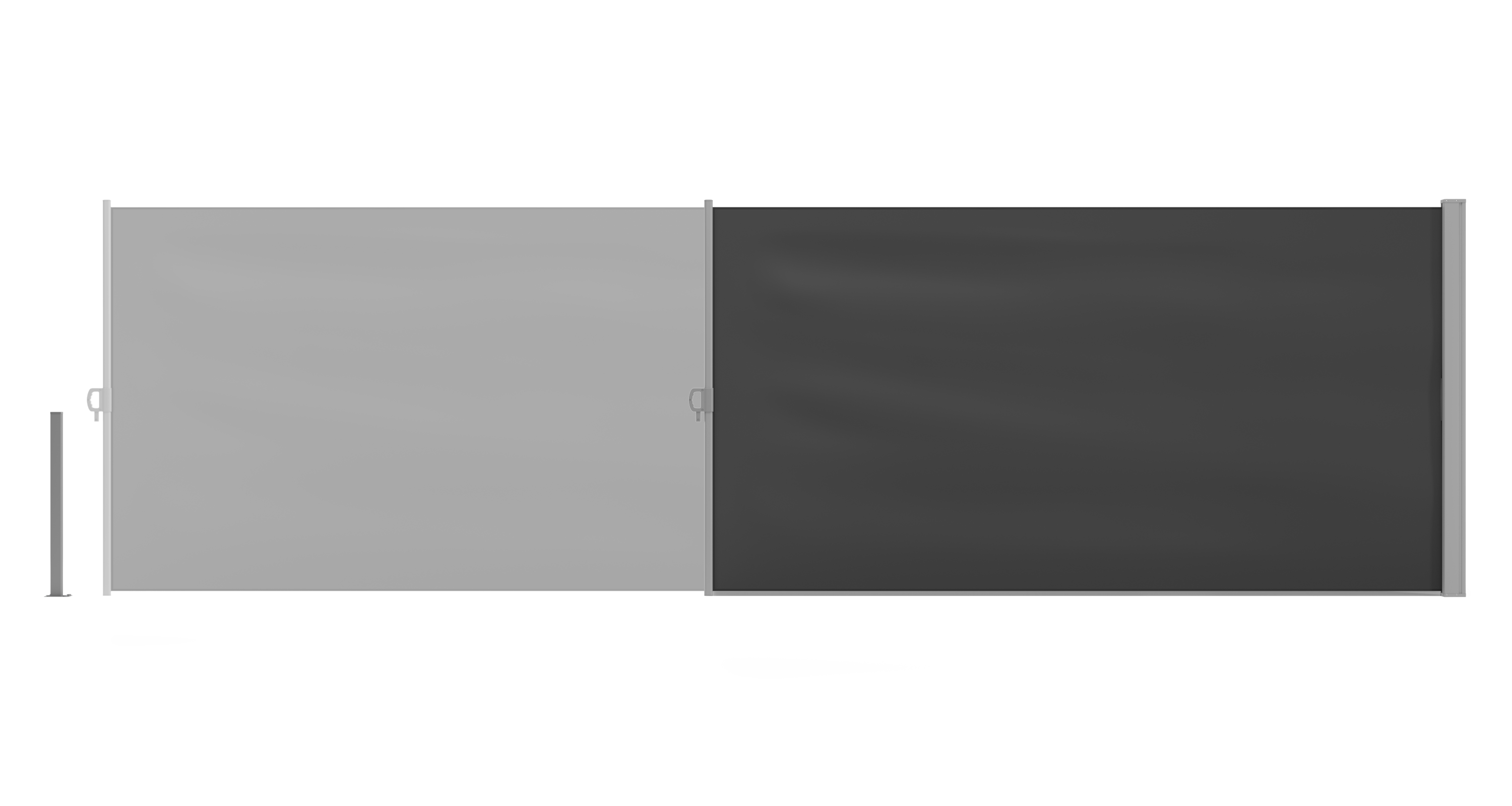Seitenmarkise VIA 140 x 500 cm anthrazit