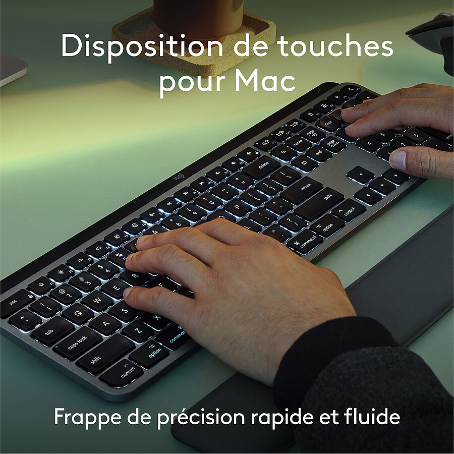 Logitech MX Keys S for Mac - Gris Sidéral