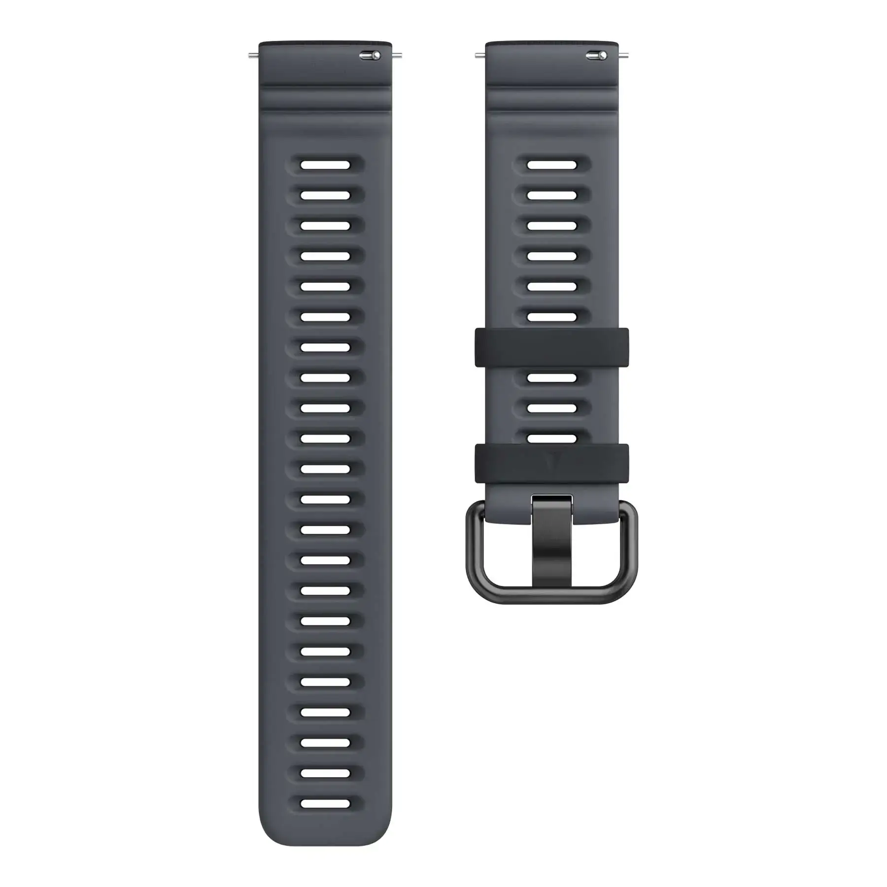 Polar Polsband Grit/Vantage 22mm Siliconen/Zwart S-L