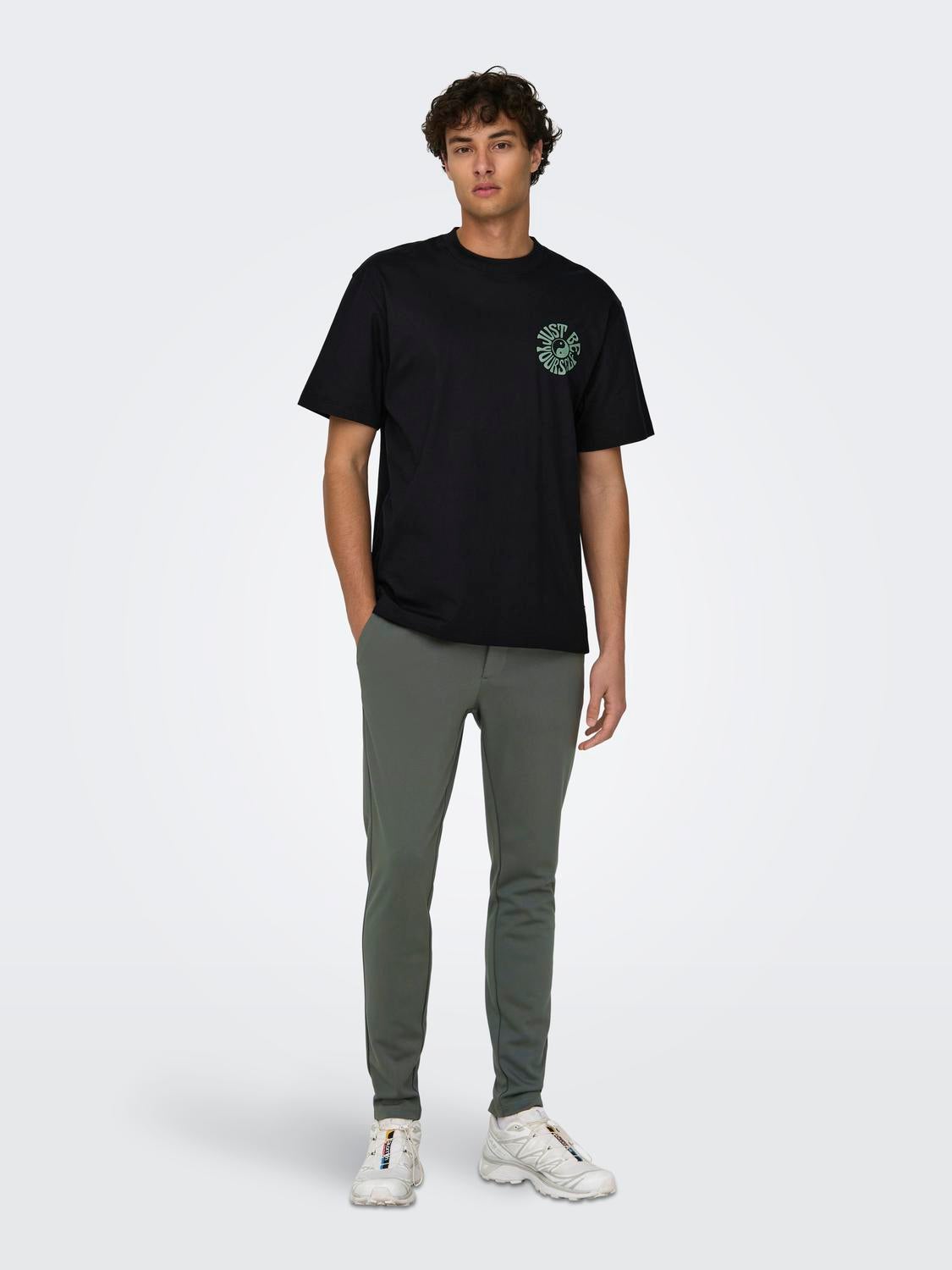 ONSMARK Slim Fit Chino Hose Castor Gray