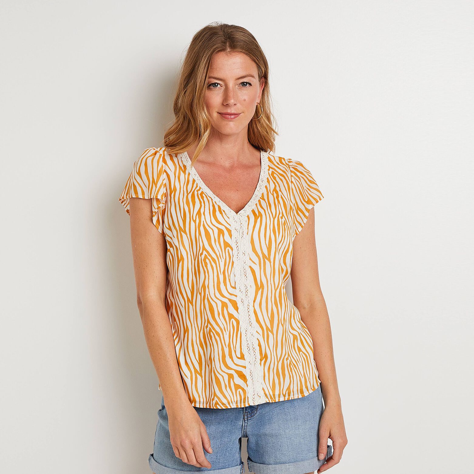 Blouse manches courtes femme