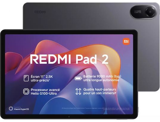 XIAOMI - Tablette Redmi Pad 2 128Go Gris