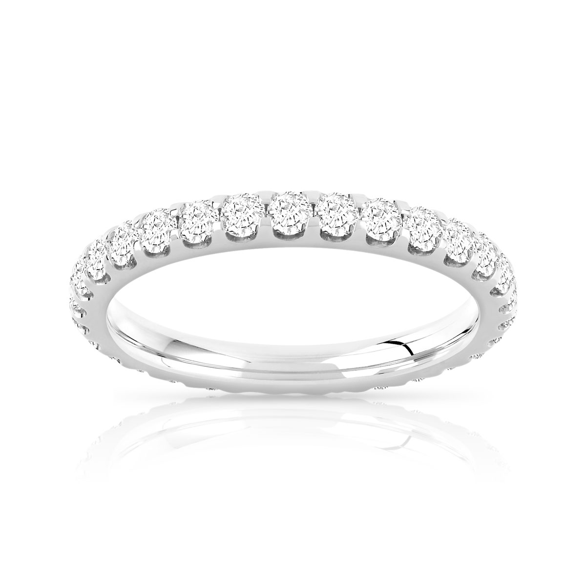 Alliance or 750 blanc diamant