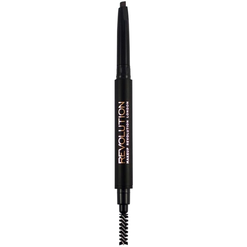 Makeup Revolution Duo Brow Pencil - Medium Brown
