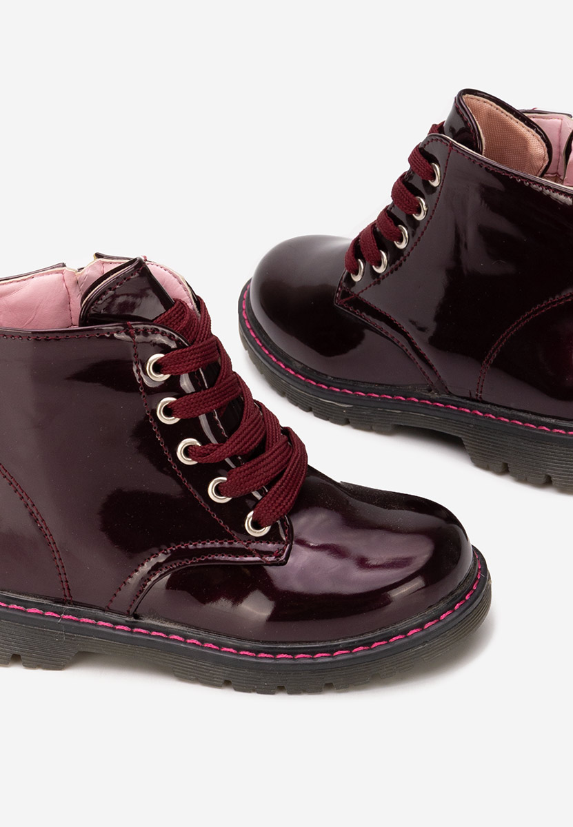 Bottines filles bordeaux Metea