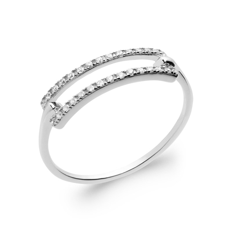Bague Femme - Argent 925 - Oxyde de zirconium