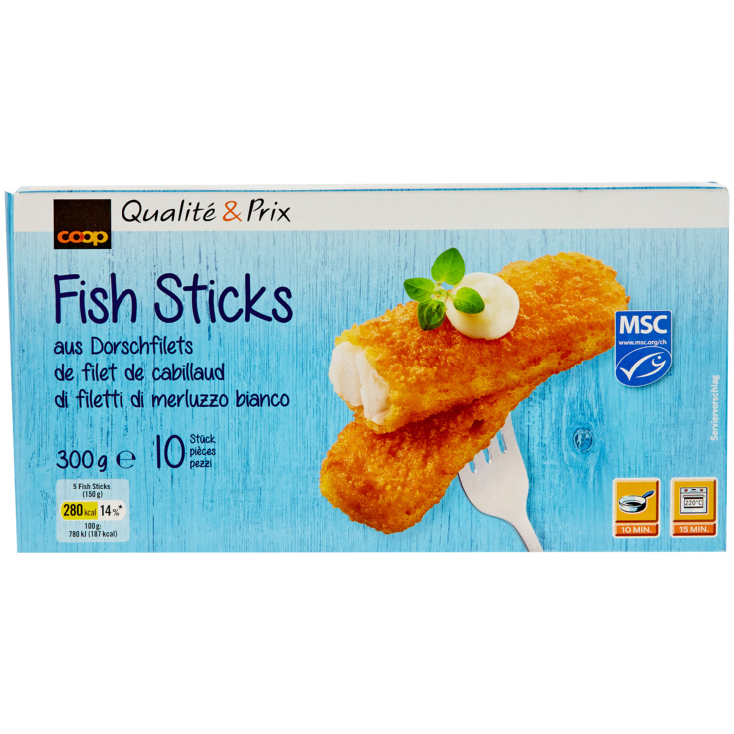 Fish Sticks Dorsch MSC 10 Stück