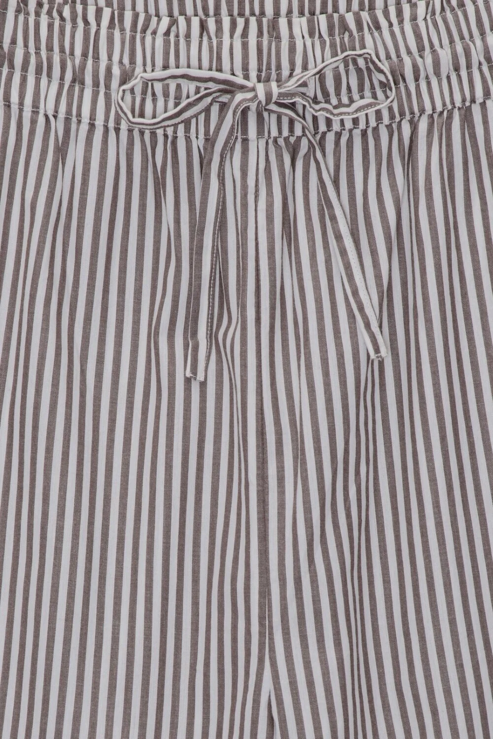 Moshi Moshi Mind  Moon Stripe løse bukser - dark taupe / ecru