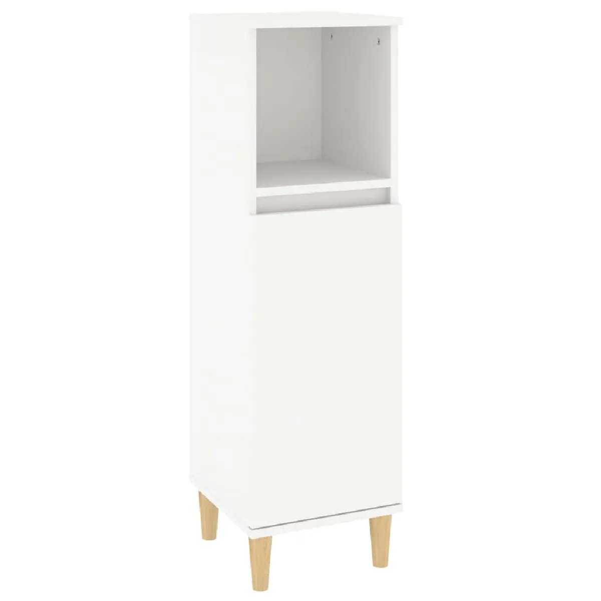 VidaXL Armoire salle de bain bois blanc