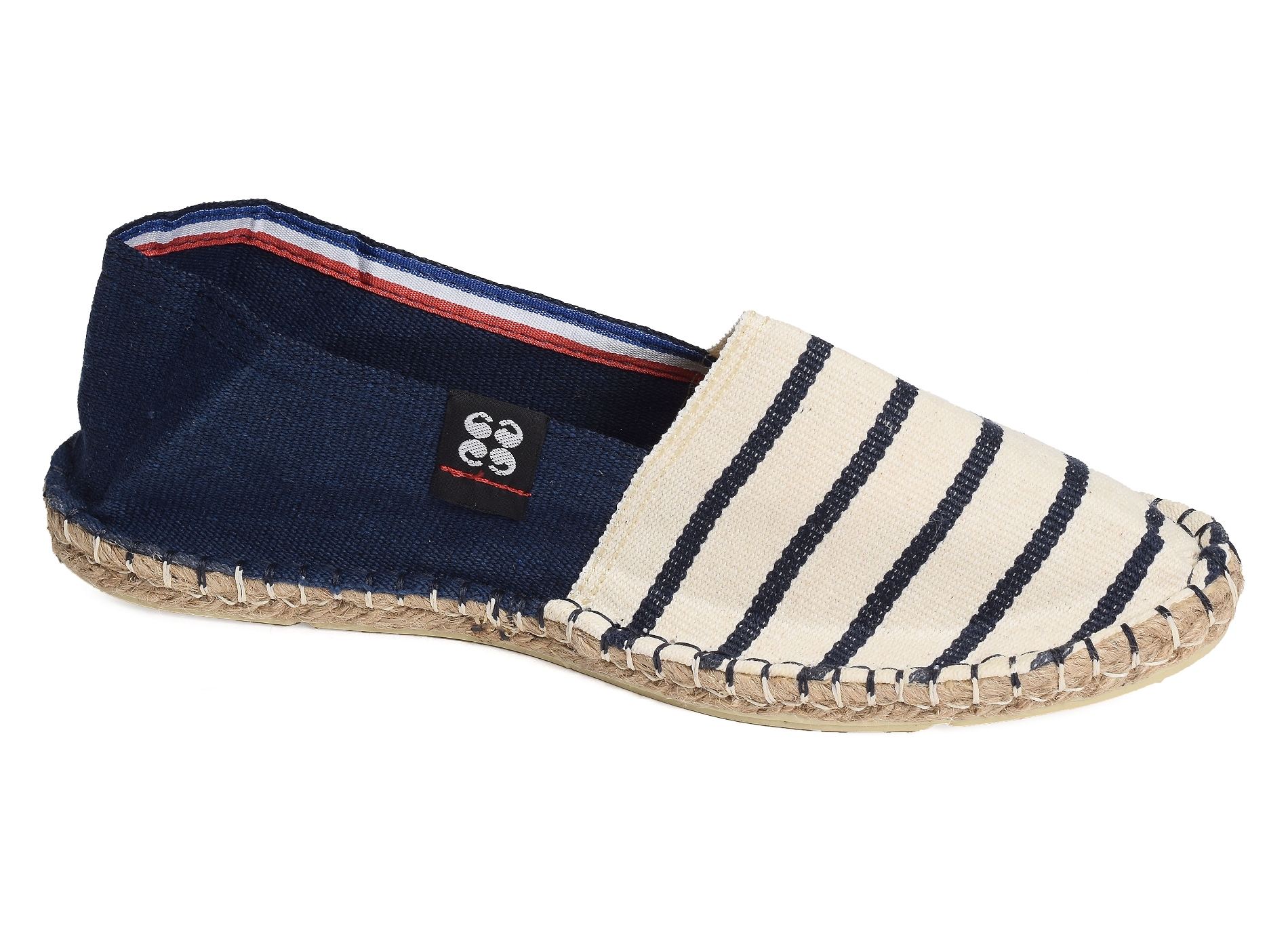 Rayures blanc marine