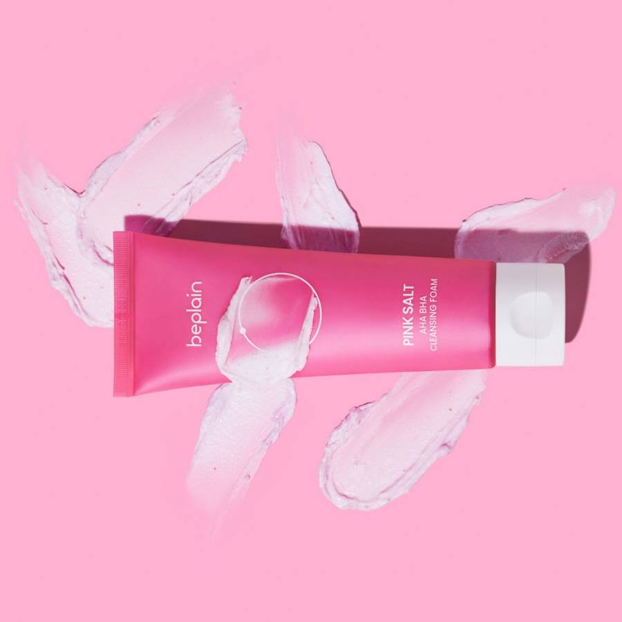 Beplain Pink Salt AHA BHA Cleansing Foam 120ml