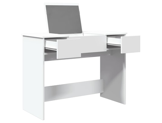 VIDAXL - Coiffeuse avec miroir blanc 100x45x76 cm