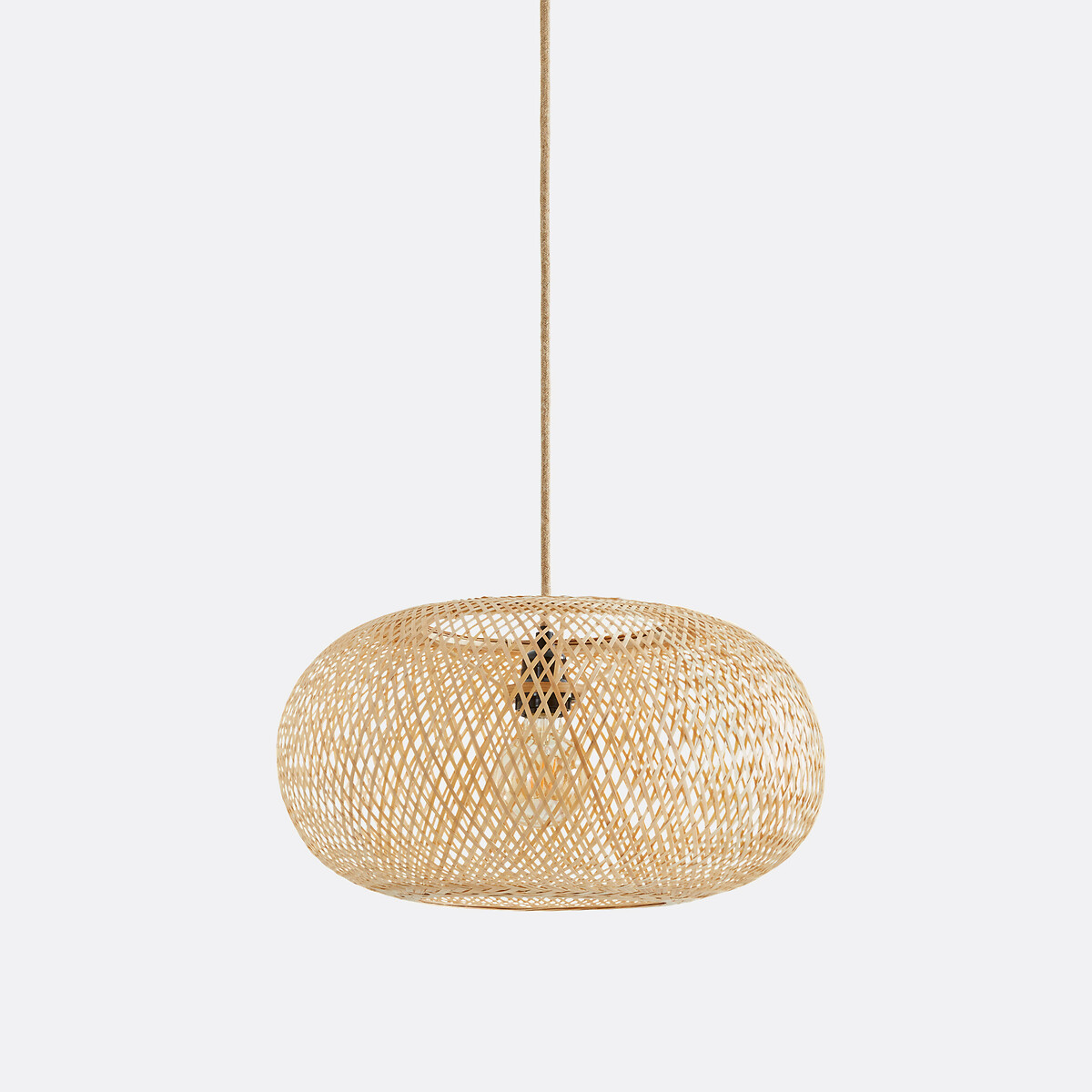 LA REDOUTE INTERIORS<br>Luminária pendente em bambu Ø45 cm, Ezia
