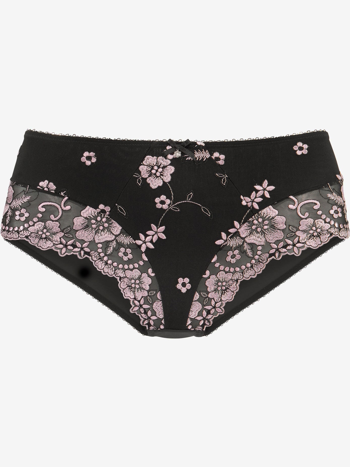 Slip avec dentelle brodée