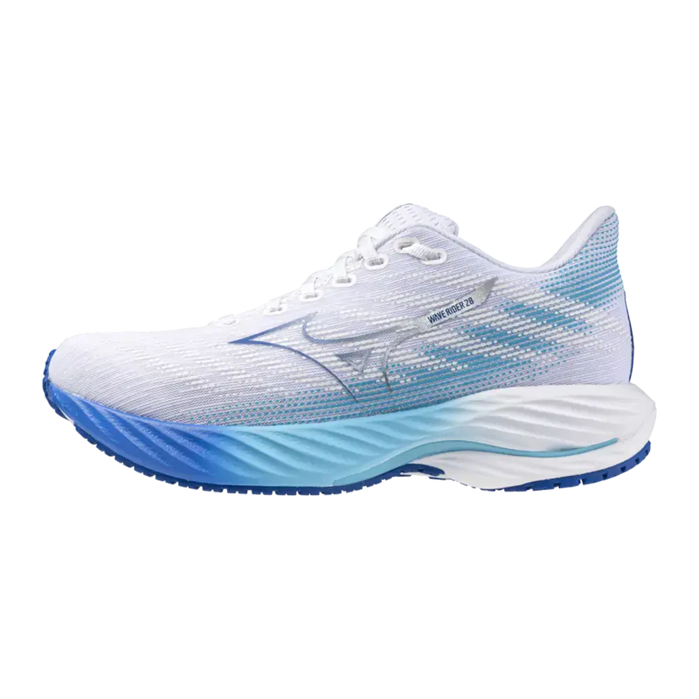Mizuno Wave Rider WOS Hardloopschoenen Wit/Bauw/Paars Dames