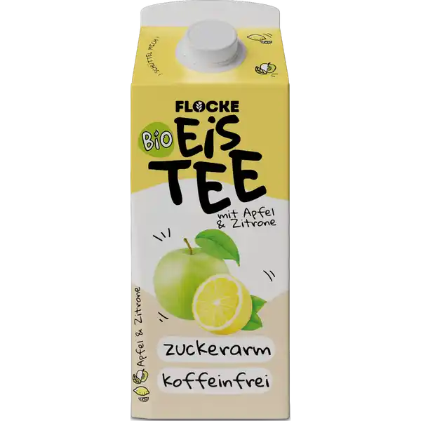 Bio Eistee mit Apfel & Zitrone