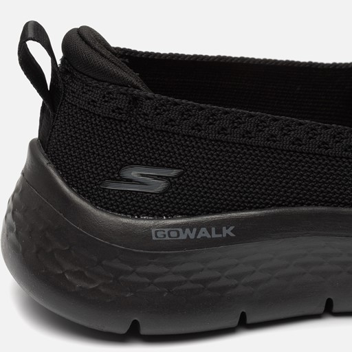 Skechers Go Walk Flex Instappers zwart Synthetisch