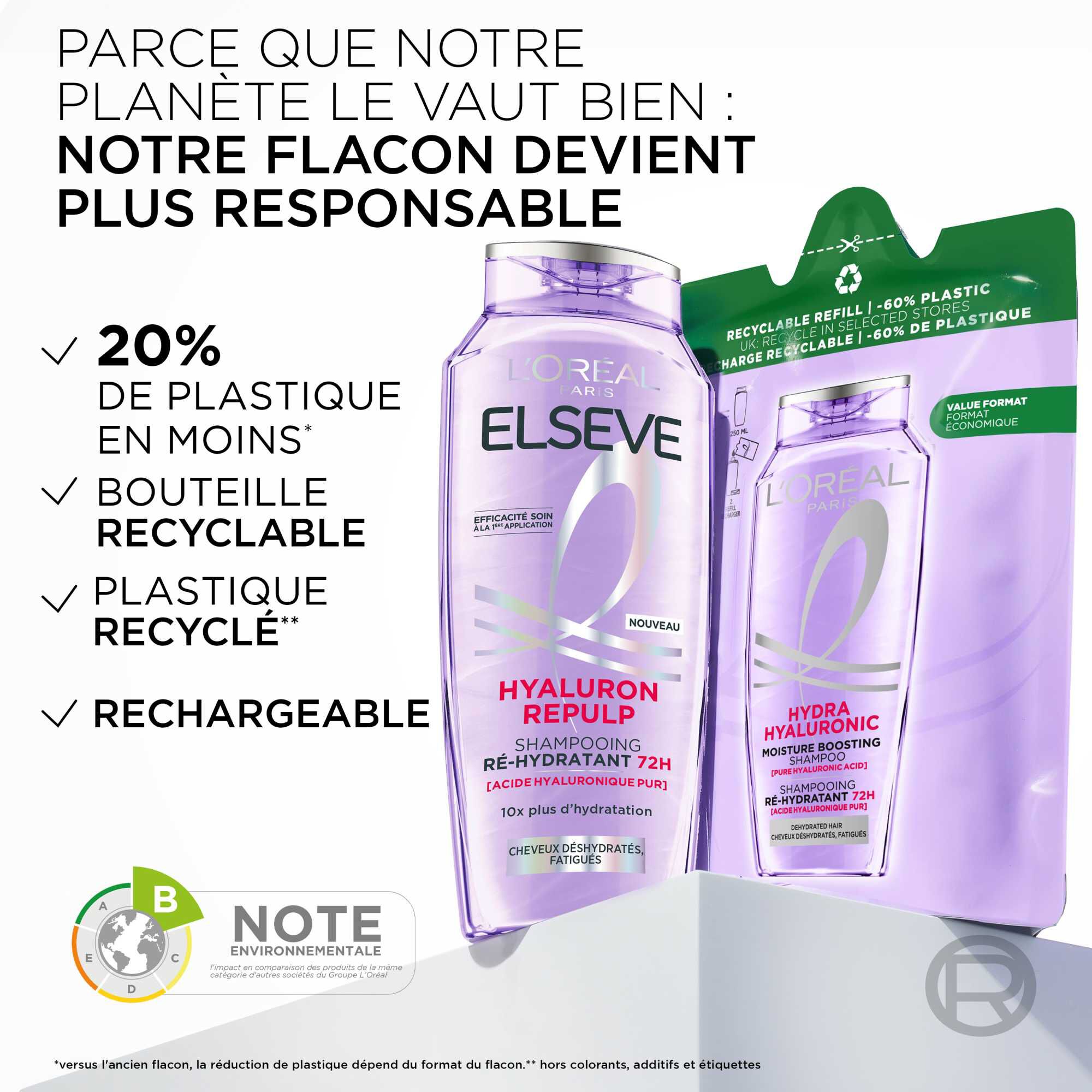 Shampooing Hydratant 72H Hyaluron Repulp | Elseve
