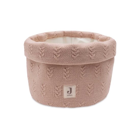 Panier de rangement Grain Knit   Vieux Rose        de               Jollein