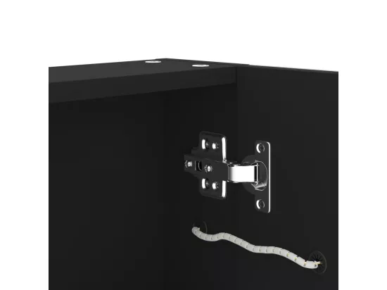 Armoire de salle de bain à miroir LED 80x12,2x68 cm