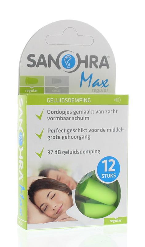 Sanohra Oordop foam max regular 6paar