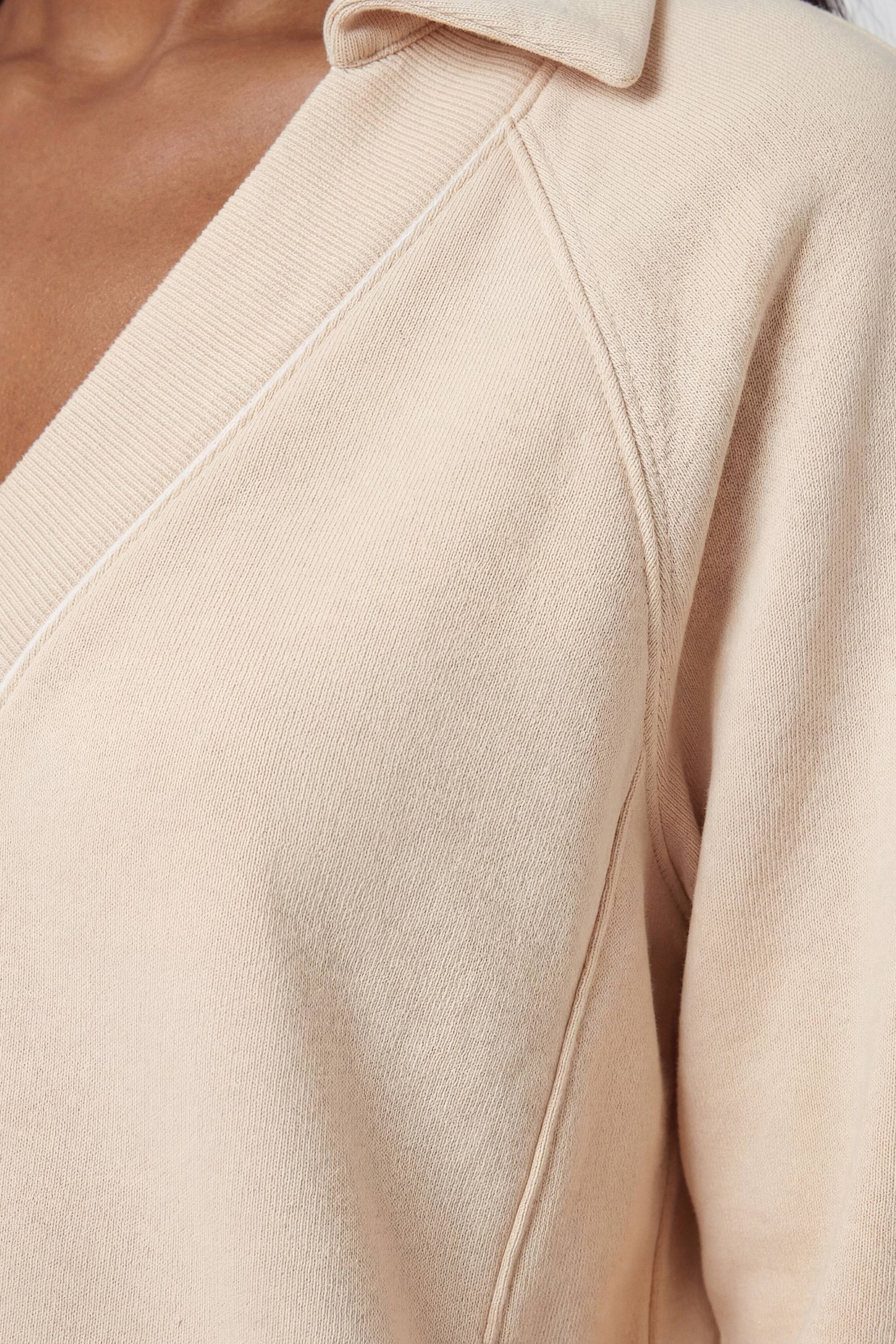 KarenMillen Sweat-shirt Col V Luxe Premium