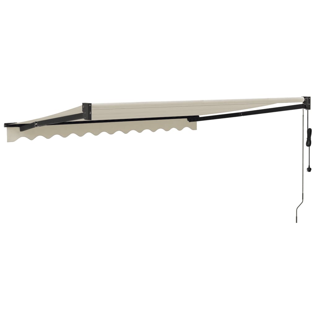 Auvent rétractable automatique crème 3,5x2,5 m