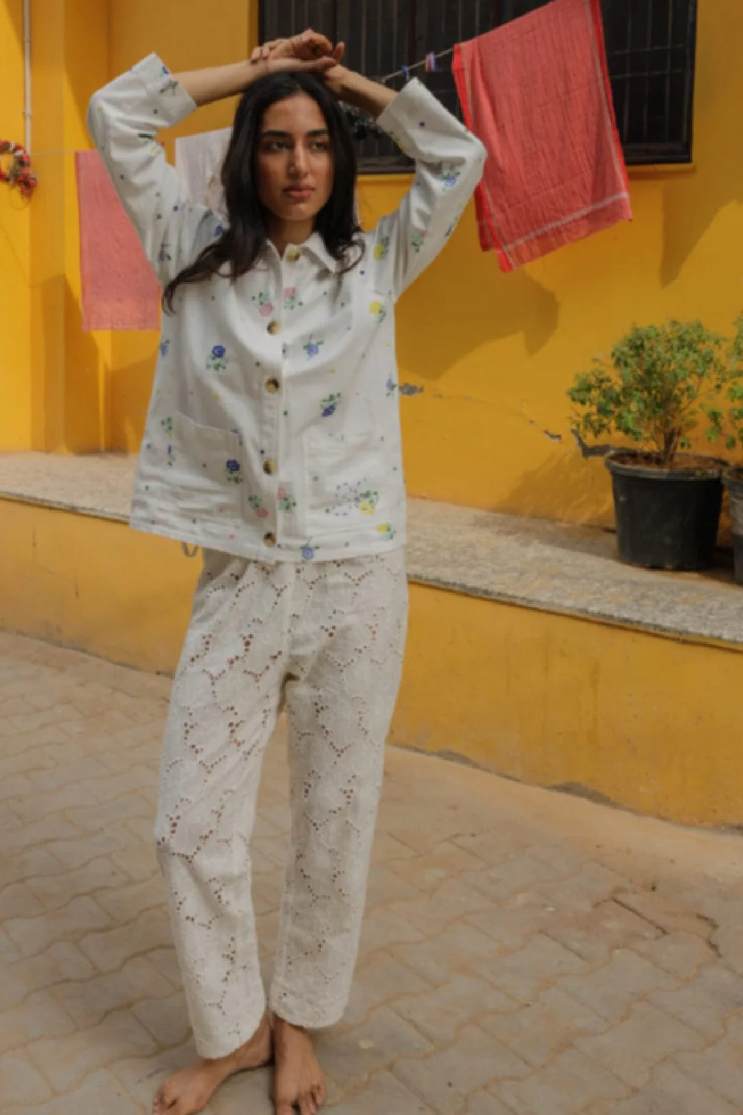 Sissel Edelbo Asta Leftover Broderie Anglaise Pants SE 1221