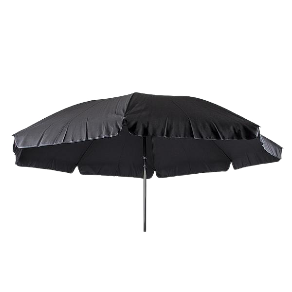Parasol met knikarmÂ Ã 200 cm (zwart)Â