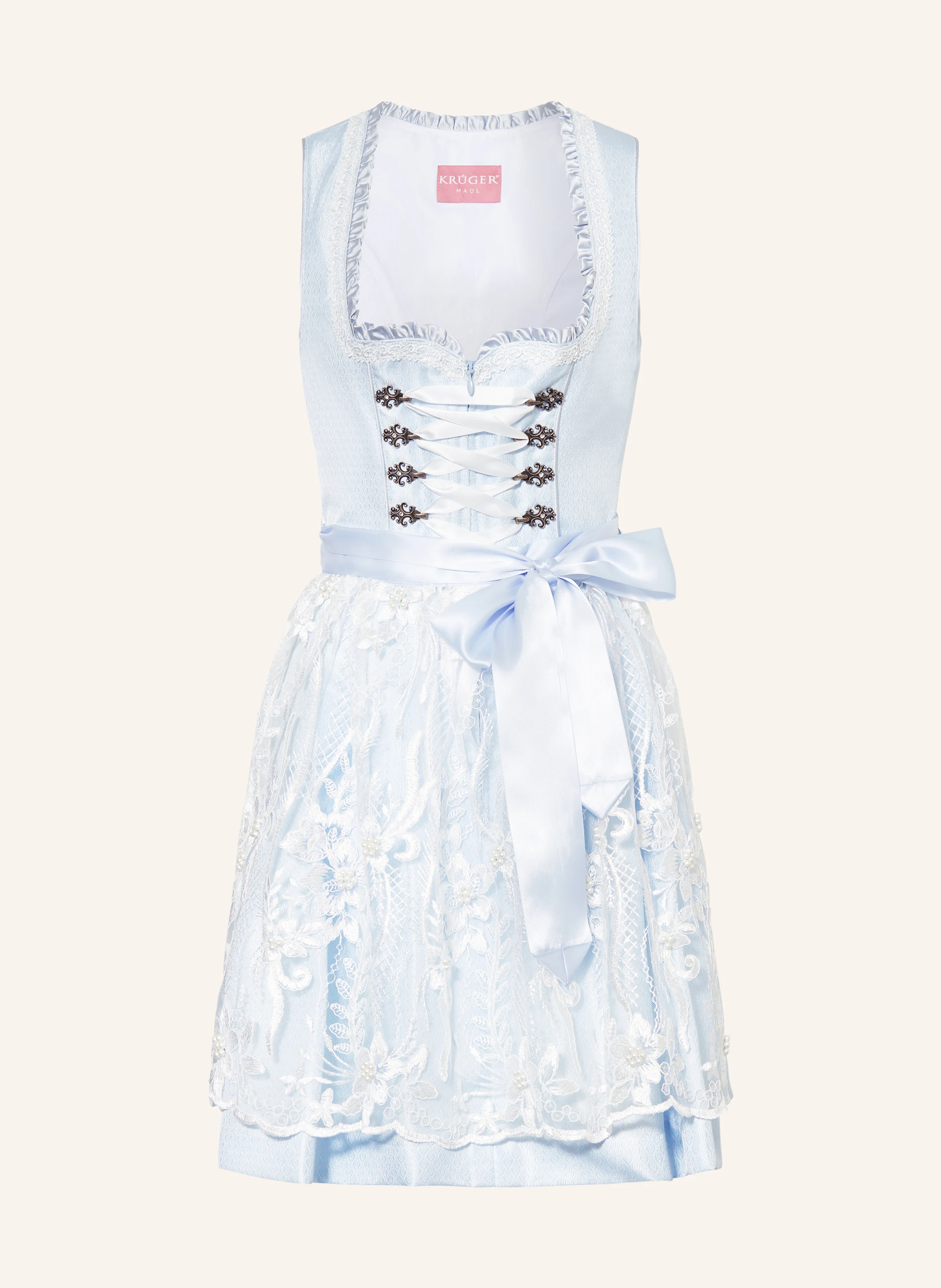KRÜGER Dirndl mit Schmucksteinen und Spitze