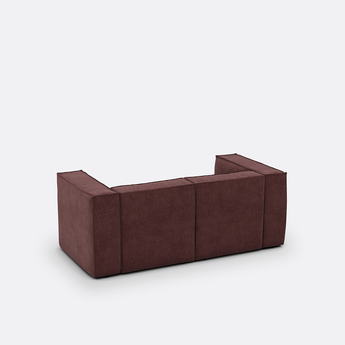 LA REDOUTE INTERIEURS<br>Banco modular, 2 espinhas, tecido terra texturizado, Seven