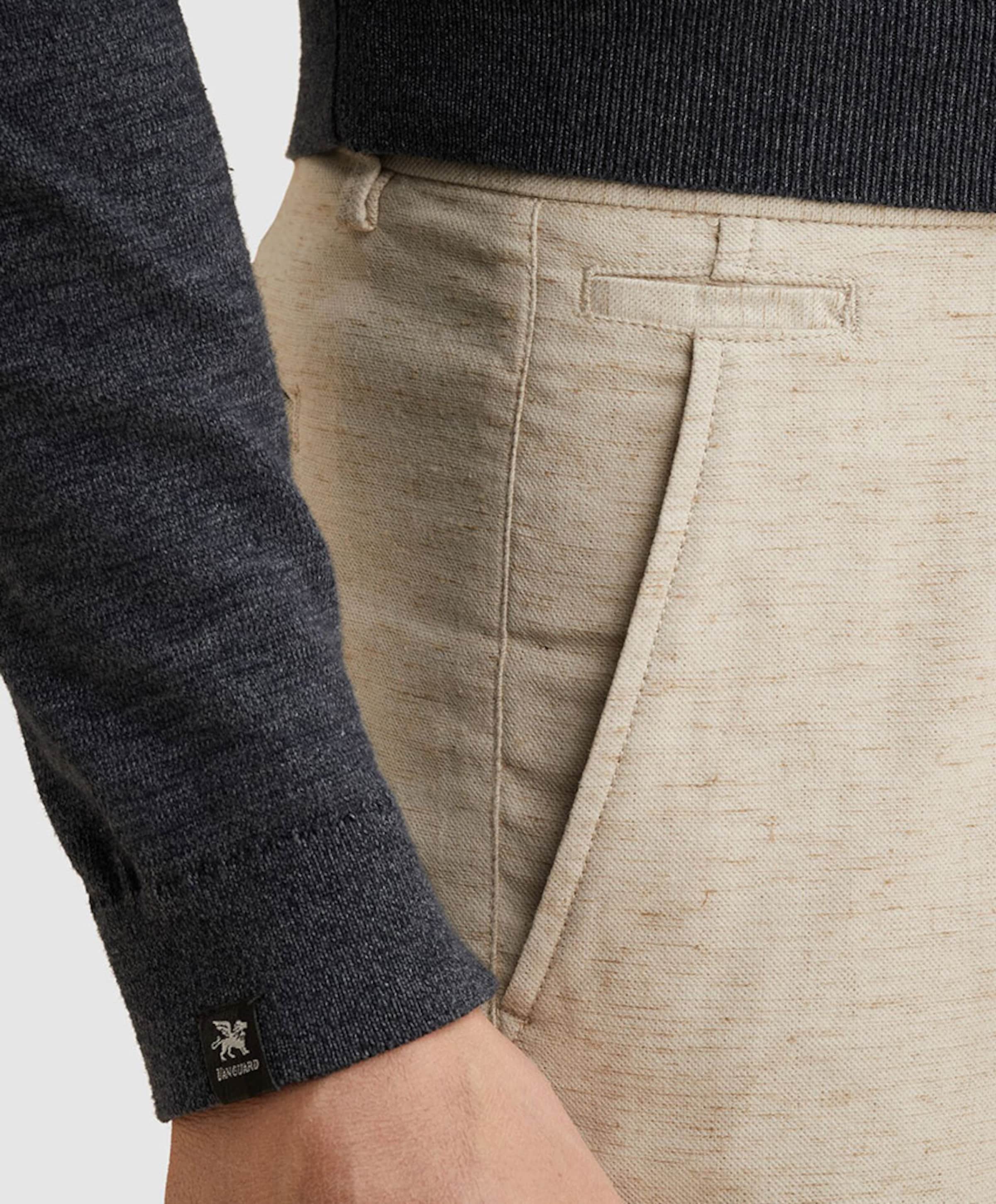 Vanguard V35 RELAXED CHINO LINEN STRETCH heren broek beige