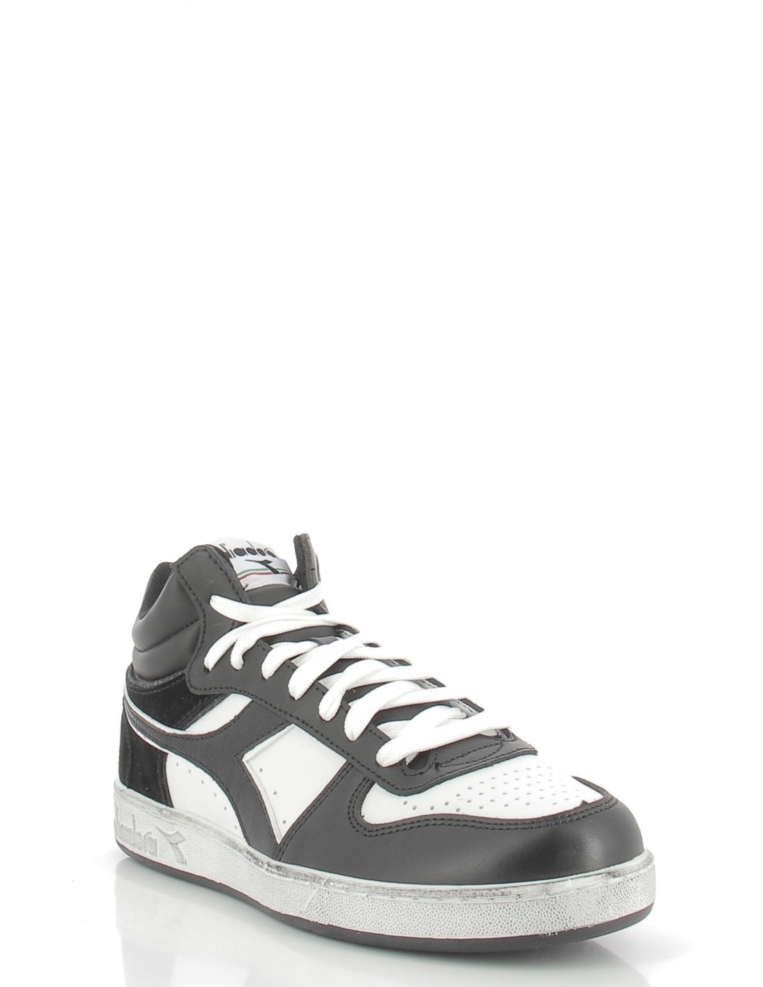 diadora sneakers montantes femme magic demi meta noir/blanc