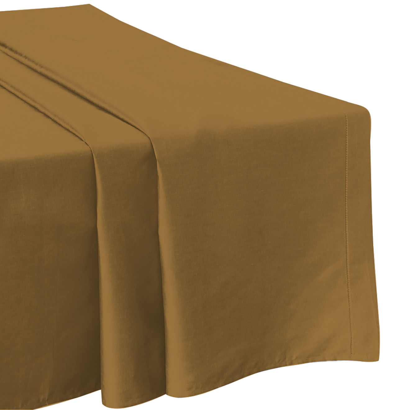 United by PDC Drap plat en satin de coton bronze